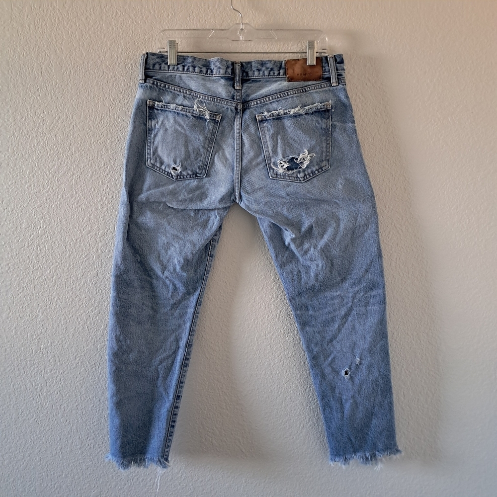 Moussy Vintage Keller Taper Jeans Cropped Blue 29 - Picture 6 of 11
